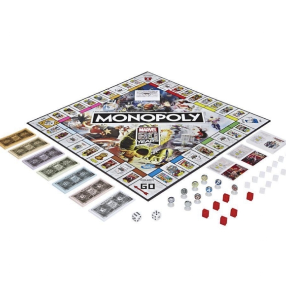 MONOPOLY: MARVEL 80 YEARS EDITION GAME BOARD - Picture 2 of 3